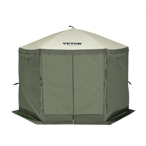 Pop Up Gazebo Tent PopUp Screen Tent 6 Sided Canopy Sun Shelter with 6