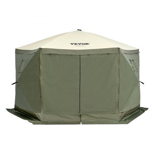Pop Up Gazebo Tent PopUp Screen Tent 6 Sided Canopy Sun Shelter with 6