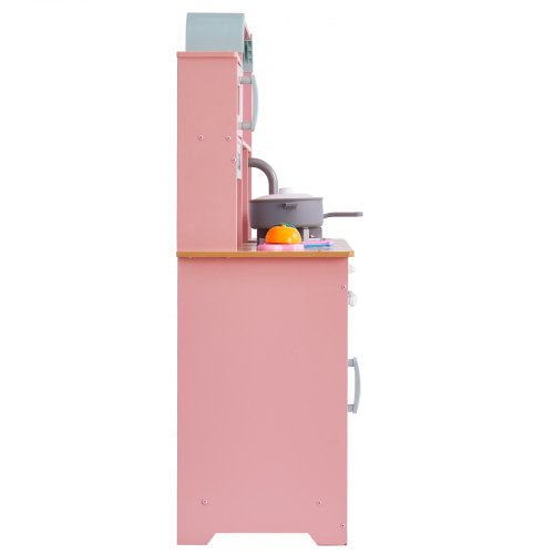 Play Kitchen for Kids Wooden Toy Kitchen Set with Lights and Sounds