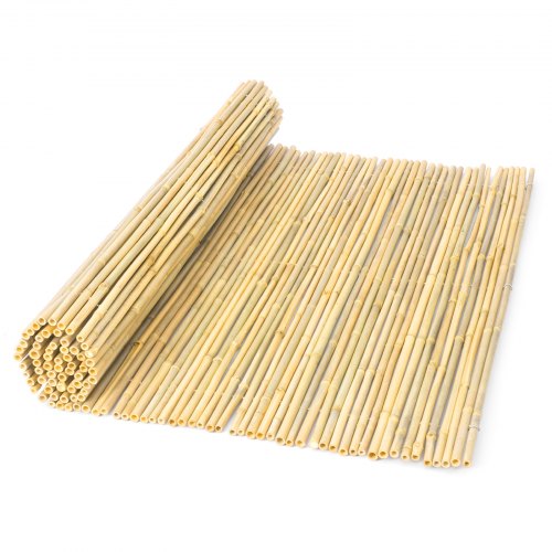 Natural Rolled Bamboo Fence EcoFriendly Bamboo Privacy Fence 4 ft H x 8 ft