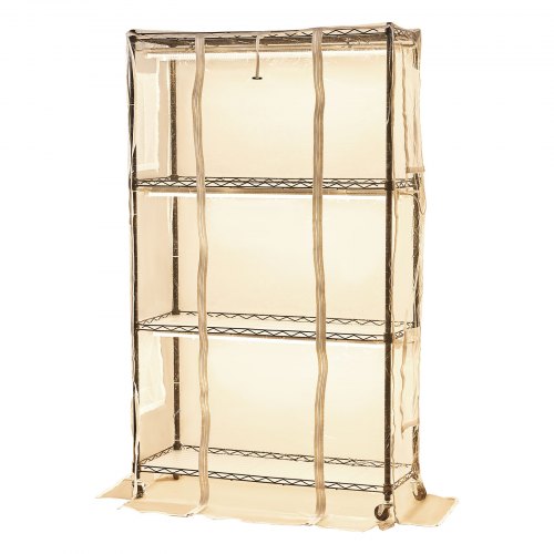 Indoor Greenhouse with Grow Light 59 in Tall 4Tier Plant Stand with Clear