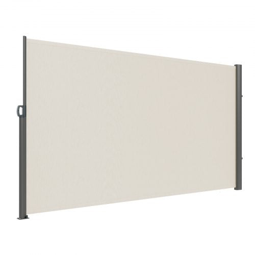 Retractable Side Awning 71x 118 Aluminum Outdoor Privacy Screen 280g