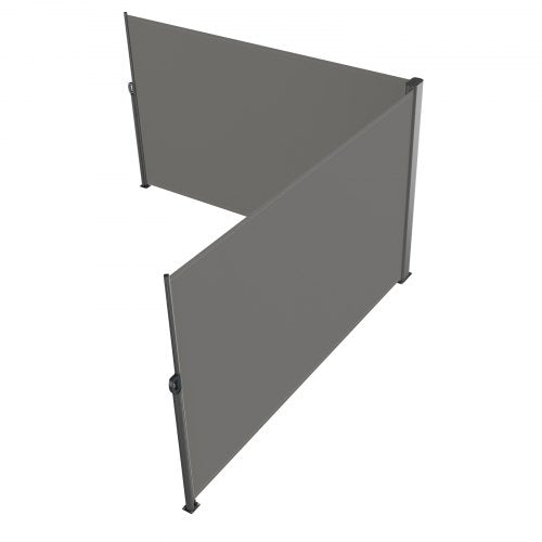 Retractable Side Awning 71x 236 Aluminum Outdoor Privacy Screen 280g