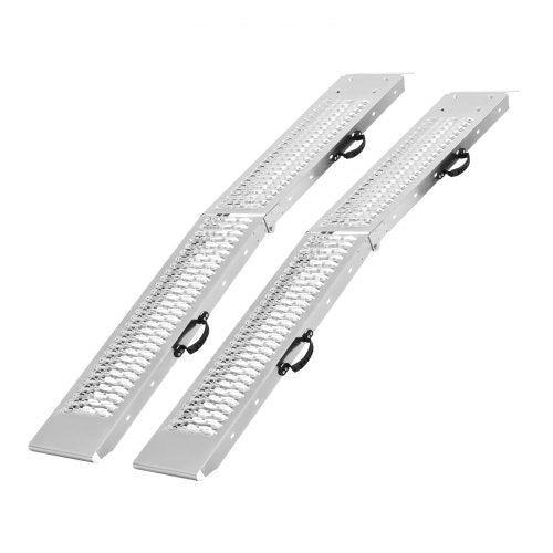 Aluminum Ramps 1000 lbs 2Pcs Heavyduty Ramps with Wider Ramp Surface
