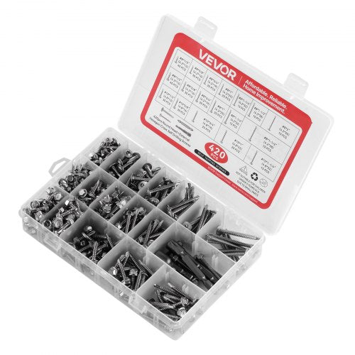 420 PCS Self Drilling Screws Stainless Steel 8 10 Sheet Metal Screw