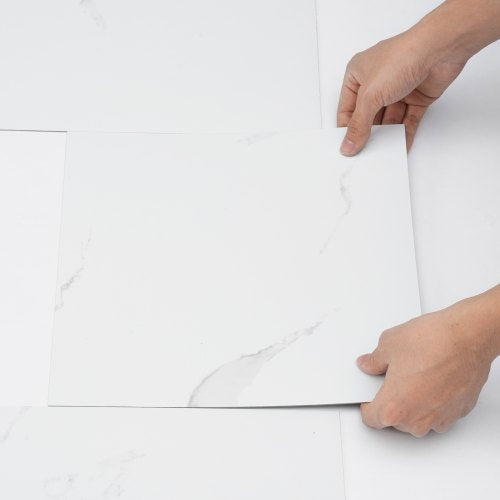 Self Adhesive Vinyl Floor Tiles 12 x 12 inch 50 Tiles 15mm Thick Peel