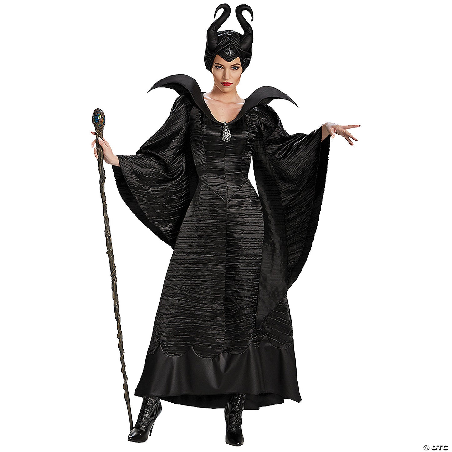 Womens Black Maleficent Christening Costume - Small