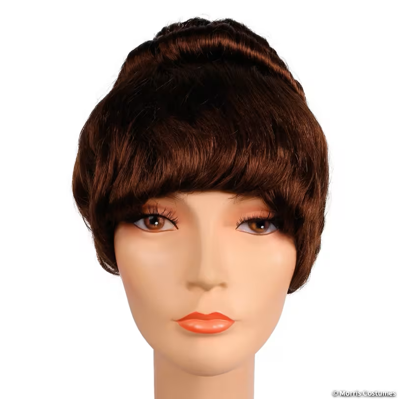 Women's Upswept Hair Colonial Lady Wig - Medium Brown Red 30