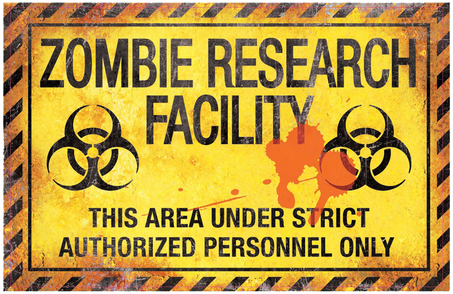 Metal Zombie Sign | Halloween Decoration