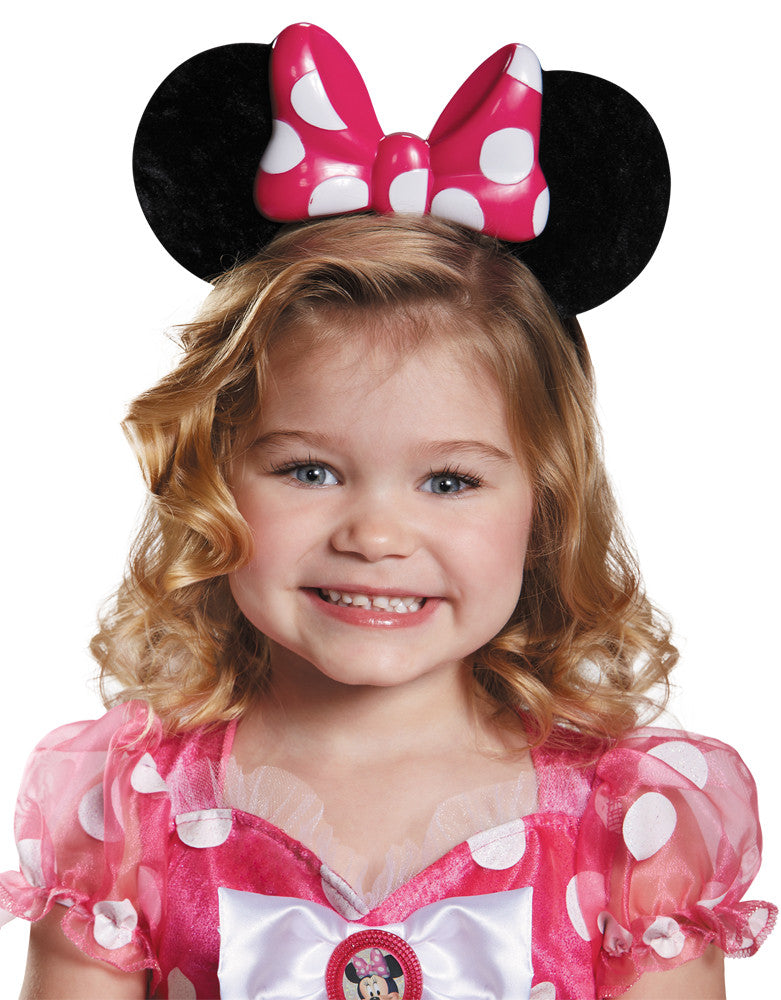 Girls Pink Minnie Mouse Lite Up Ears