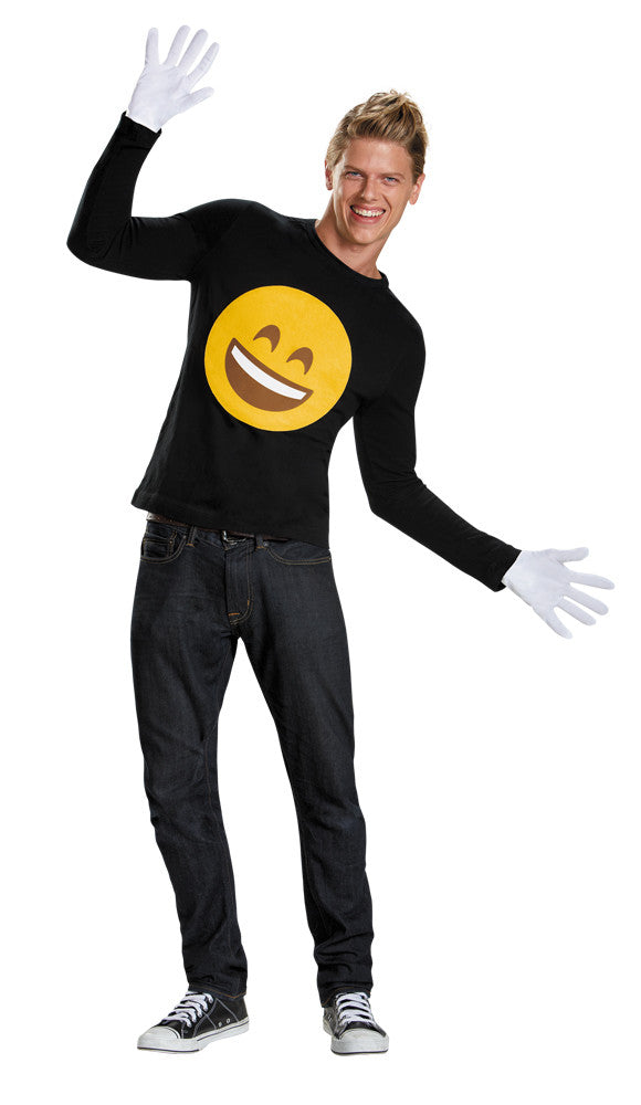 Mens Smile Emoji Costume Kit