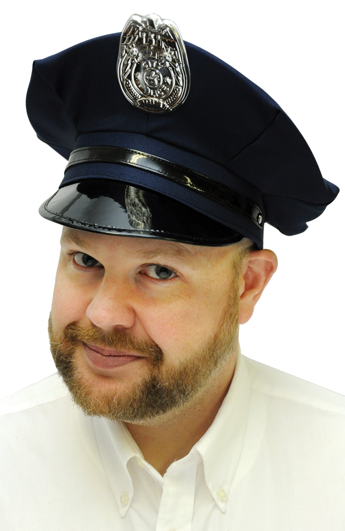 Kids Blue Police Hat with Badge
