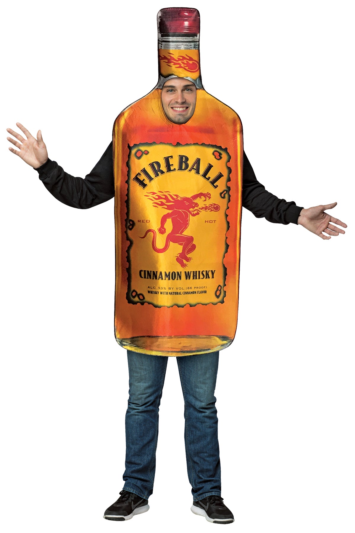 Unisex | Adults Fireball Bottle Costume