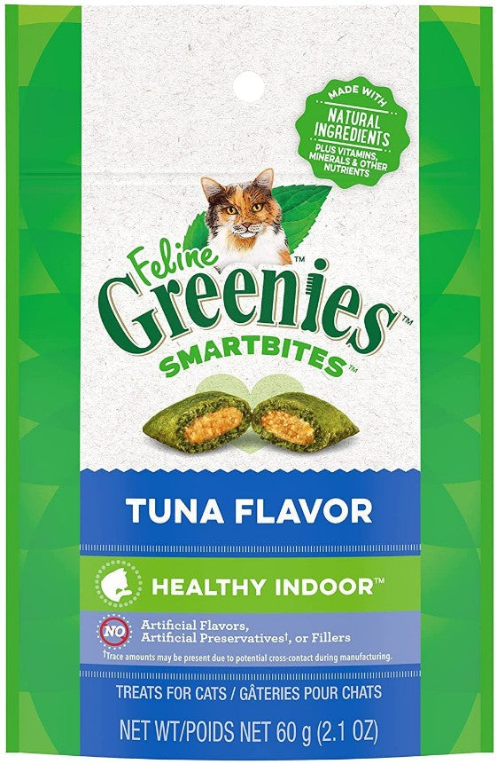 Greenies SmartBites Healthy Indoor Tuna Flavor Cat Treats