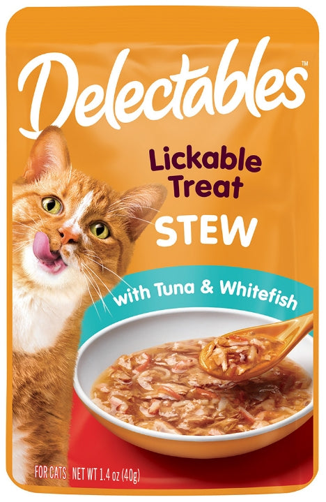 Hartz Delectables Stew Lickable Treat for Cats Tuna and Whitefish