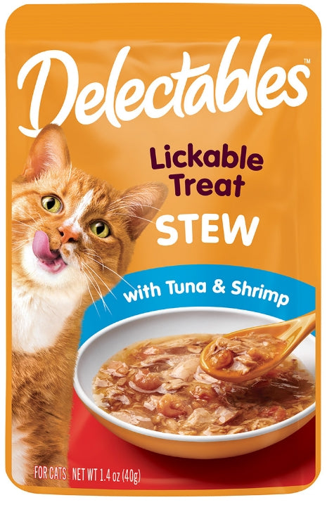 Hartz Delectables Stew Lickable Treat for Cats Tuna and Shrimp