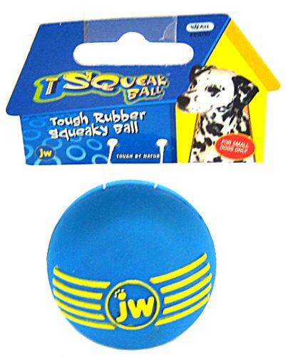JW Pet iSqueak Ball Rubber Dog Toy Assorted Colors