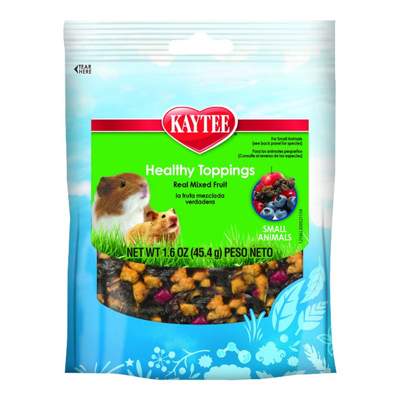 Kaytee Fiesta Healthy Toppings Treat for Small Animals Mixed Fruit