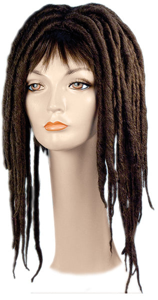Adults Brown Dreadlock Wig | Brown-Medium