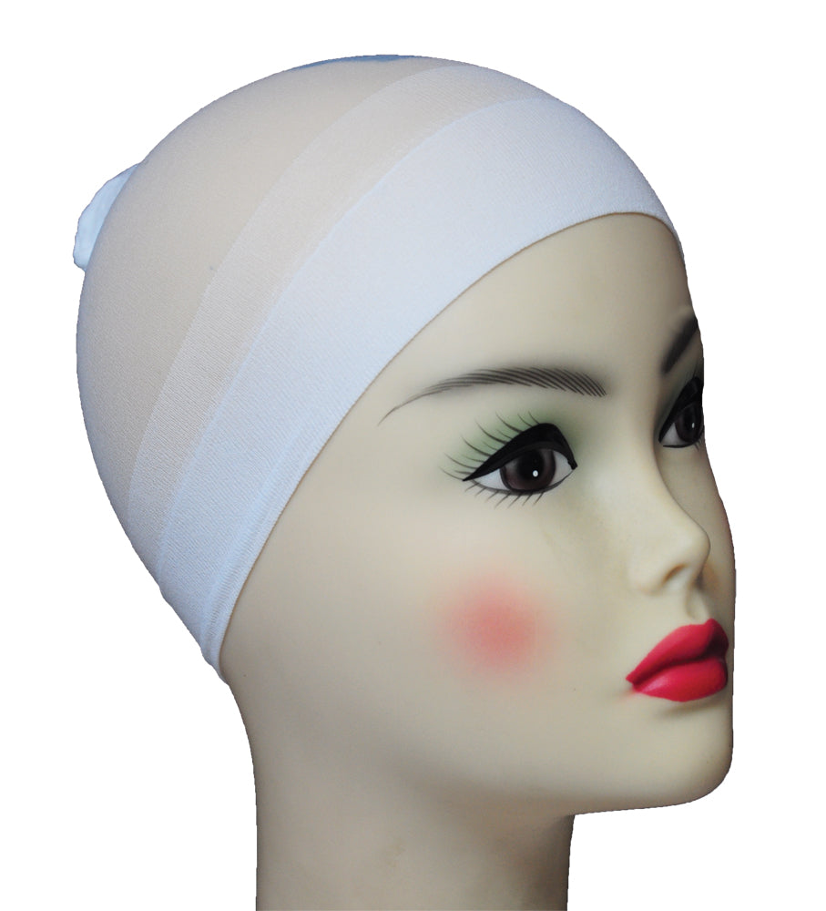 Wig Stocking Cap White | White-Snow