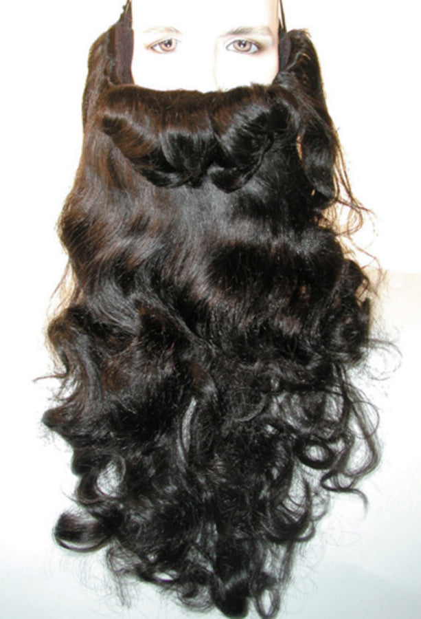 Mens Hillbilly Beard Black 1