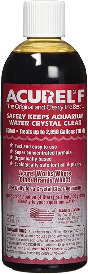 Acurel F Keeps Aquarium Water Crystal Clear