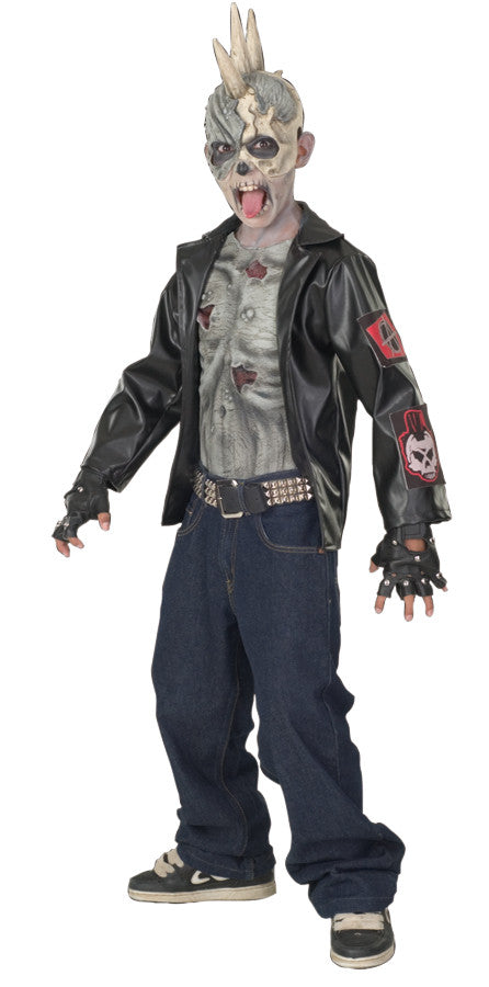 Boys Punk Zombie Costume - Large