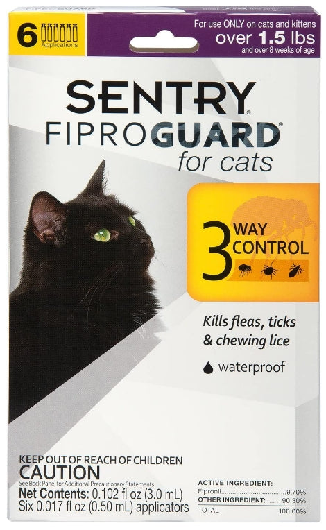 Sentry FiproGuard Flea and Tick Control for Cats