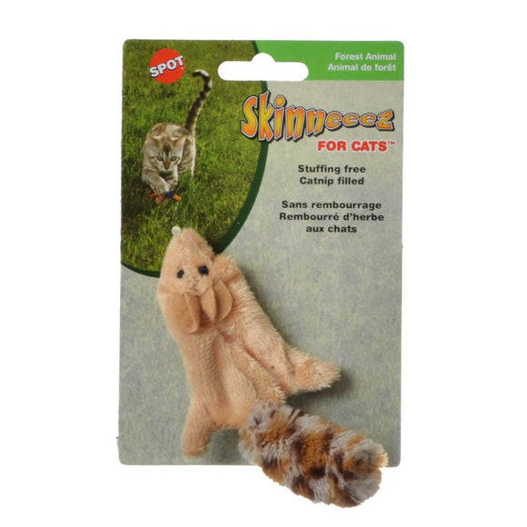 Skinneeez Squirrel Stufing Free ad Catnip Filled Cat Toy