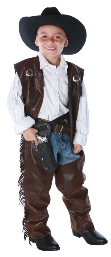 Boys Cowboy Chaps & Vest Costume