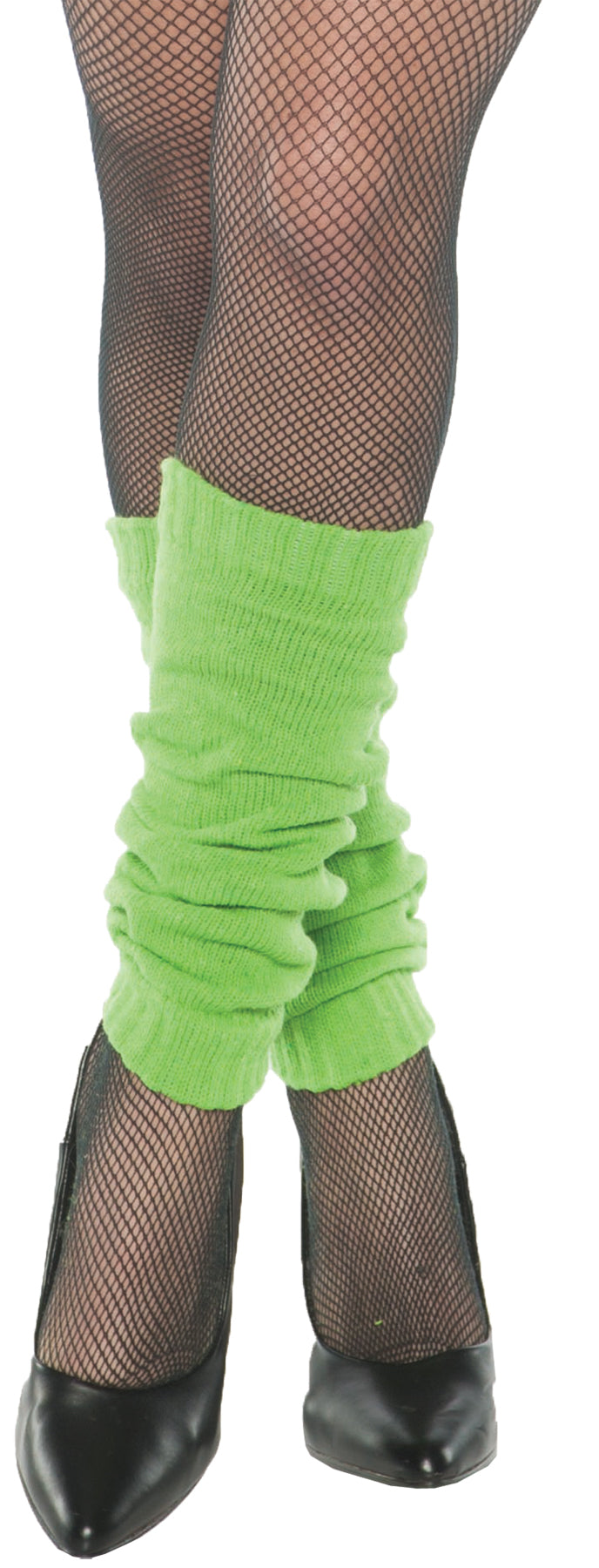 Knitted Leg Warmers | Green-Neon