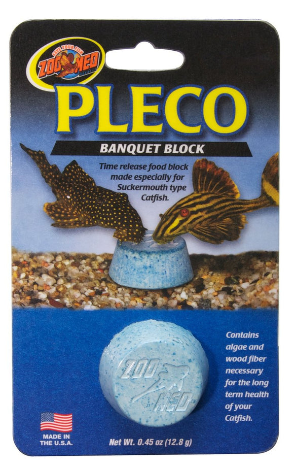 Zoo Med Pleco Banquet Block Time Release Food for Suckermouth Type Catfish