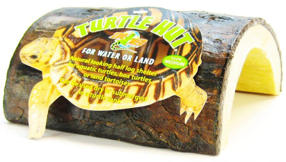 Zoo Med Turtle Hut Half Log Shelter for Water or Land
