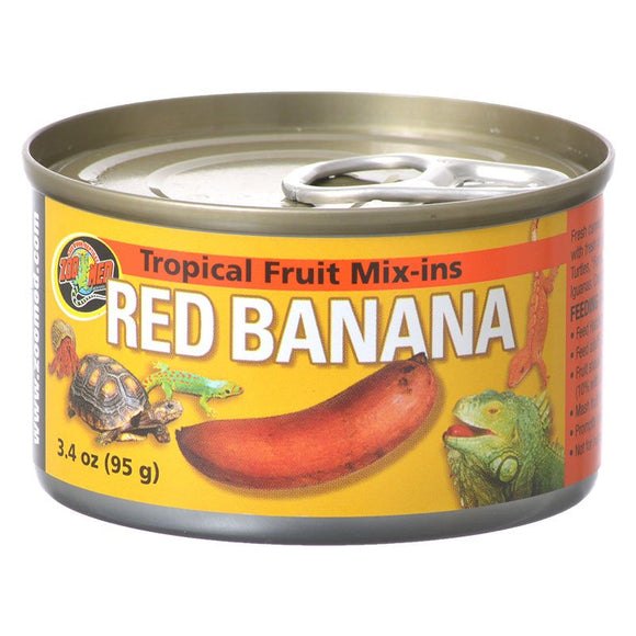 Zoo Med Tropical Fruit Mix-Ins Red Banana for Reptiles and Turtles