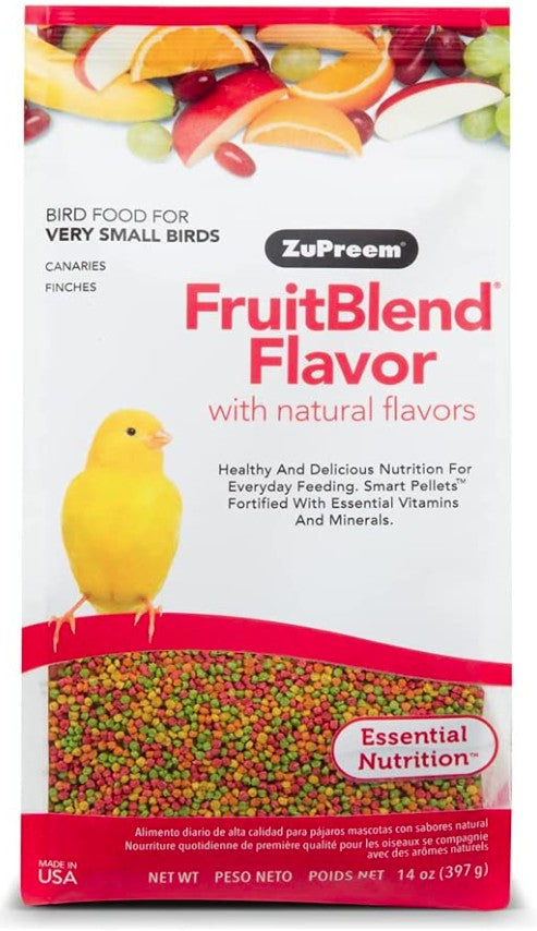ZuPreem FruitBlend Flavor with Natural Flavors Bird Food for Very Small Birds