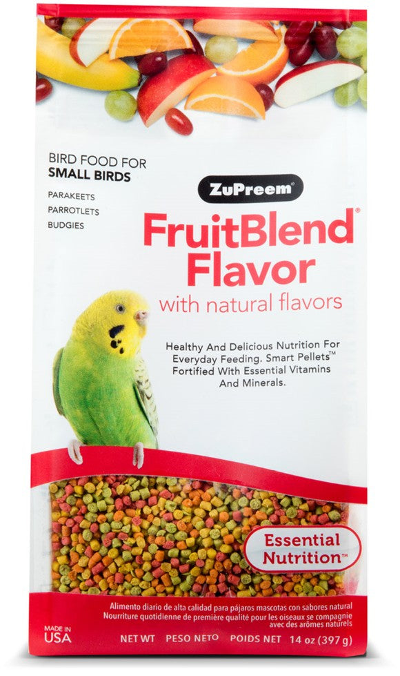 ZuPreem FruitBlend Flavor with Natural Flavors Bird Food for Small Birds