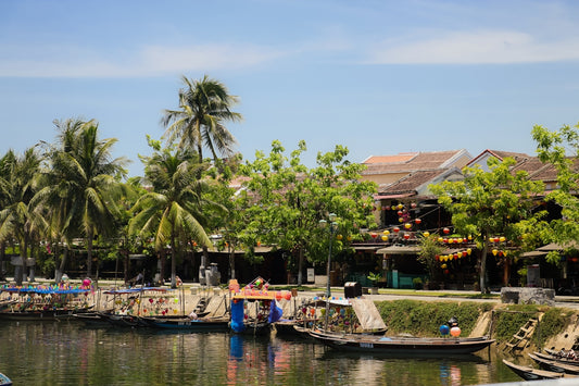 a body of water filled with lots of boats