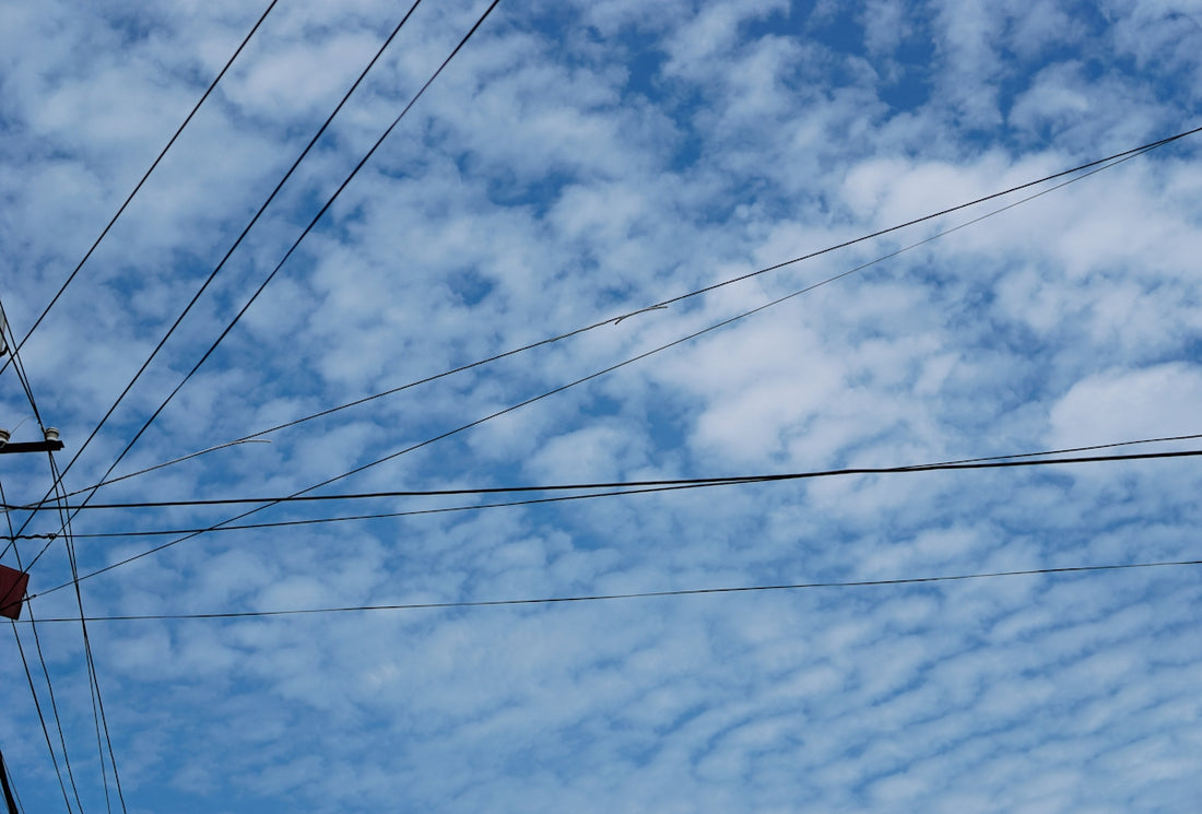 a group of power lines
