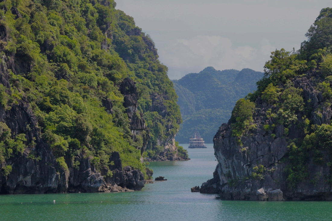 a large body of water surrounded by mountains