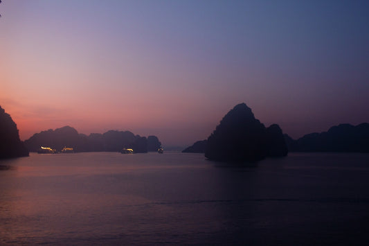 a body of water that has some rocks in it