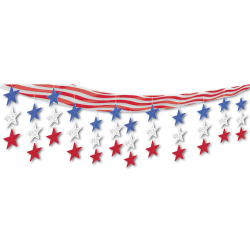 Beistle Stars and Stripes 3-D Sky-Scape - Patriotic | Party Supply