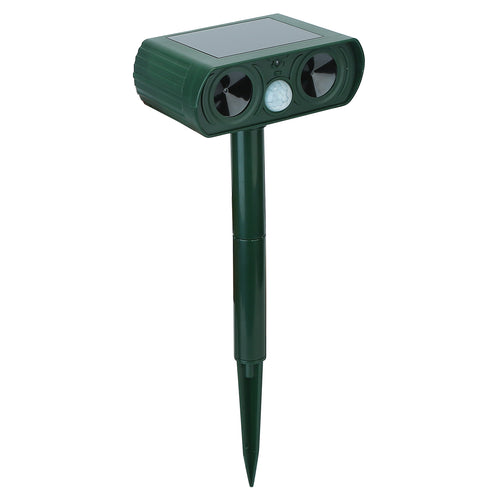Ultrasonic Animal Repeller Solar Powered Motion Sensor Repellent IPX4