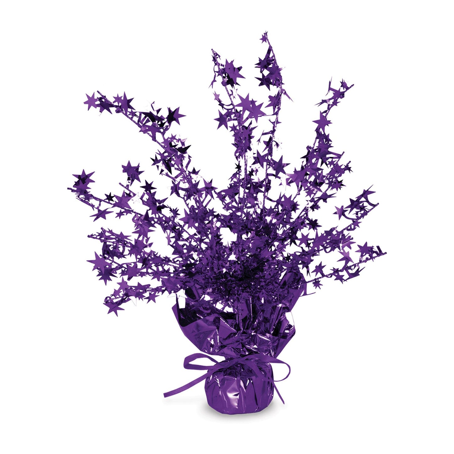 Beistle Purple Star Gleam N Burst Centerpiece - General Occasion | Party