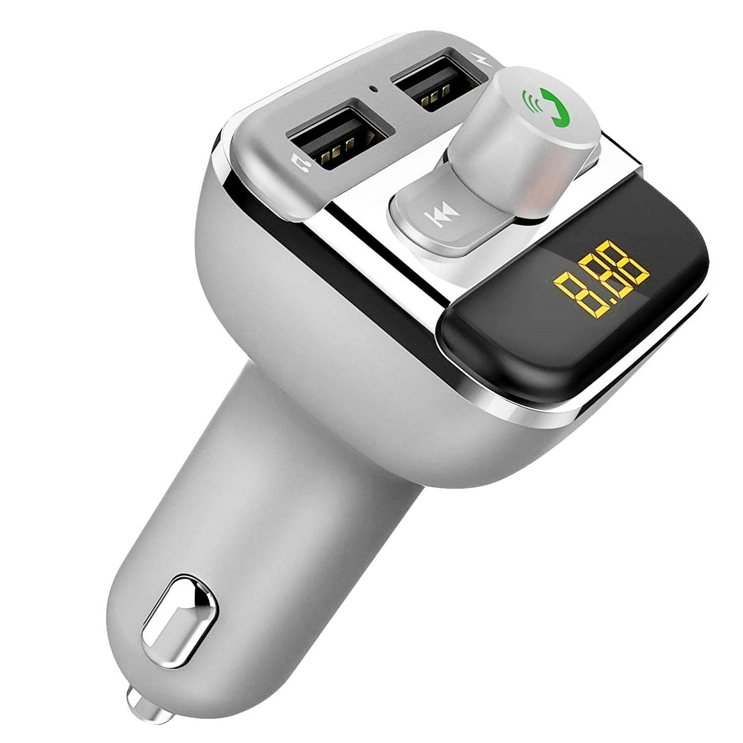 Car Wireless FM Transmitter 3.4A Dual USB Charge Hands-free Call Car MP3 Player