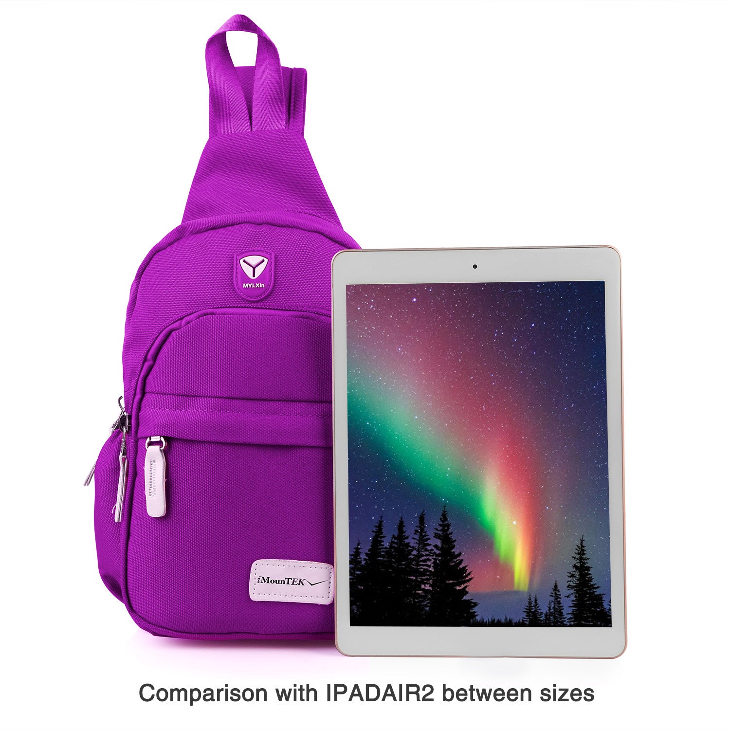 Unisex Sling Backpack Nylon Chest Shoulder Crossbody Bag Travel Sports Cycle