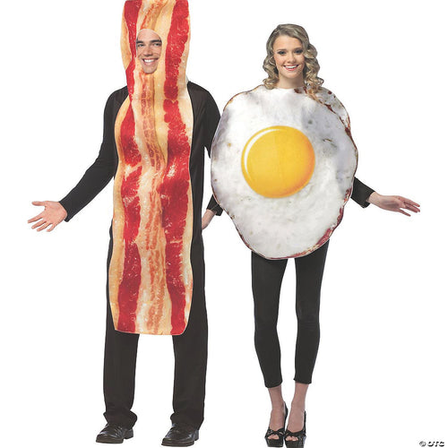 Mens | Adult Bacon and Egg Couple Costumes