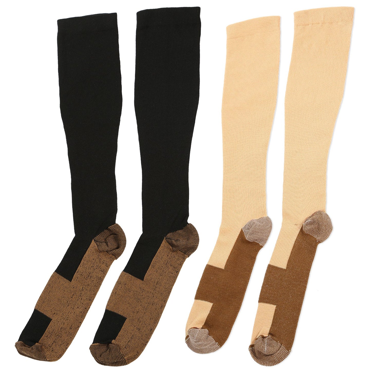 Unisex Copper Compression Socks Women Man Durable Hose Graduated Support Socks