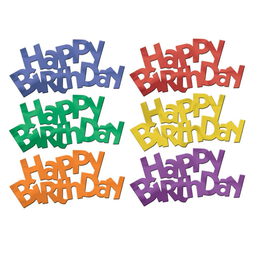 Beistle Jumbo Happy Birthday Fanci-Fetti | Party Supply | Decoration