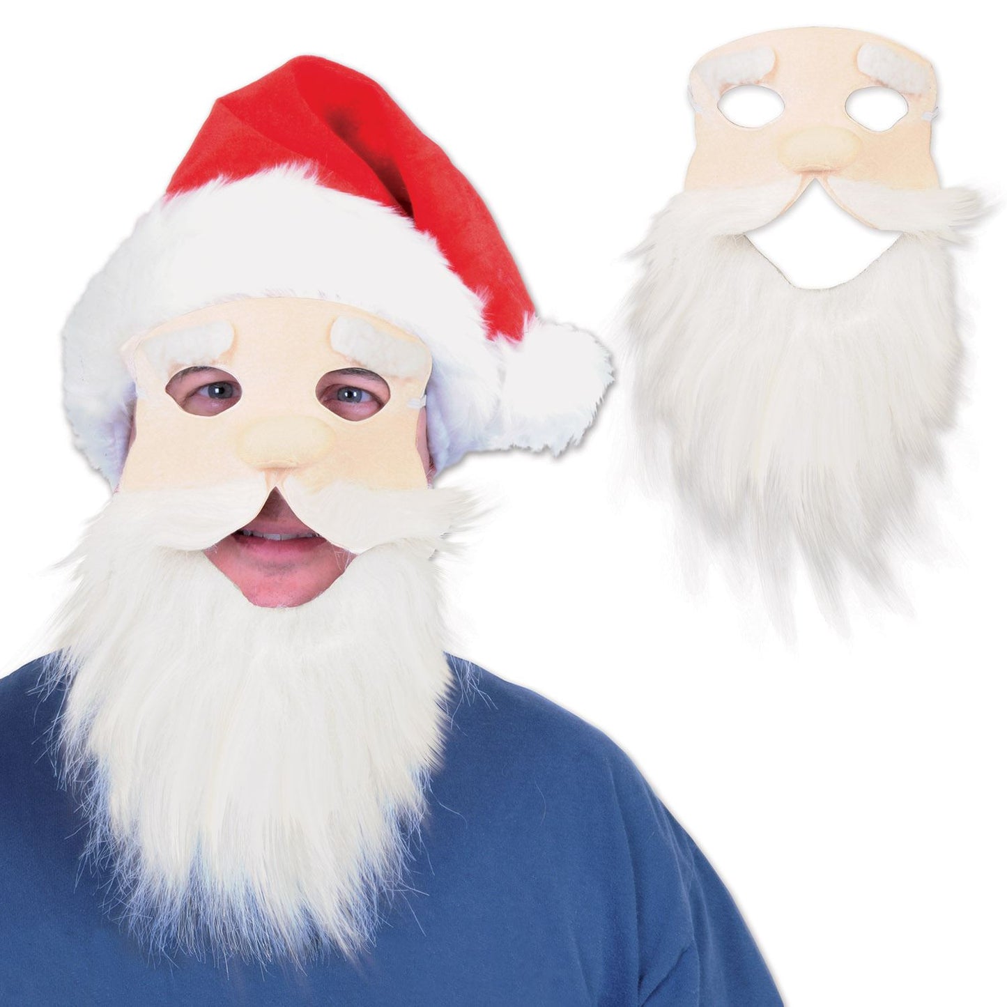 Beistle Santa Mask - Christmas/Winter | Party Supply | Decoration