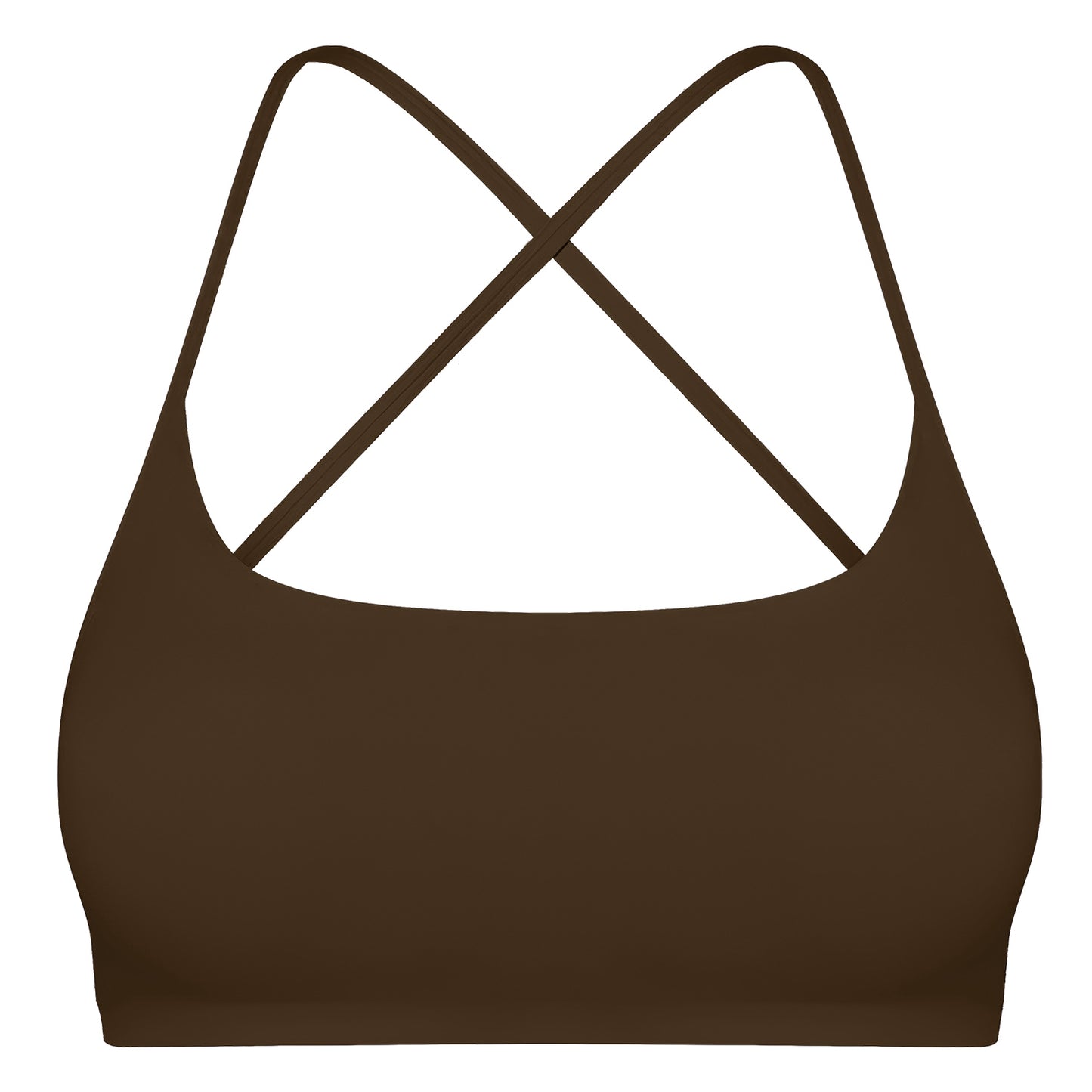 Women Cross Back Sport Bras Padded Strappy Crop Open Back Low Impact Bras Sexy